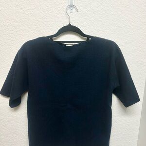 Mansur Gavriel Dark Blue Knit Top